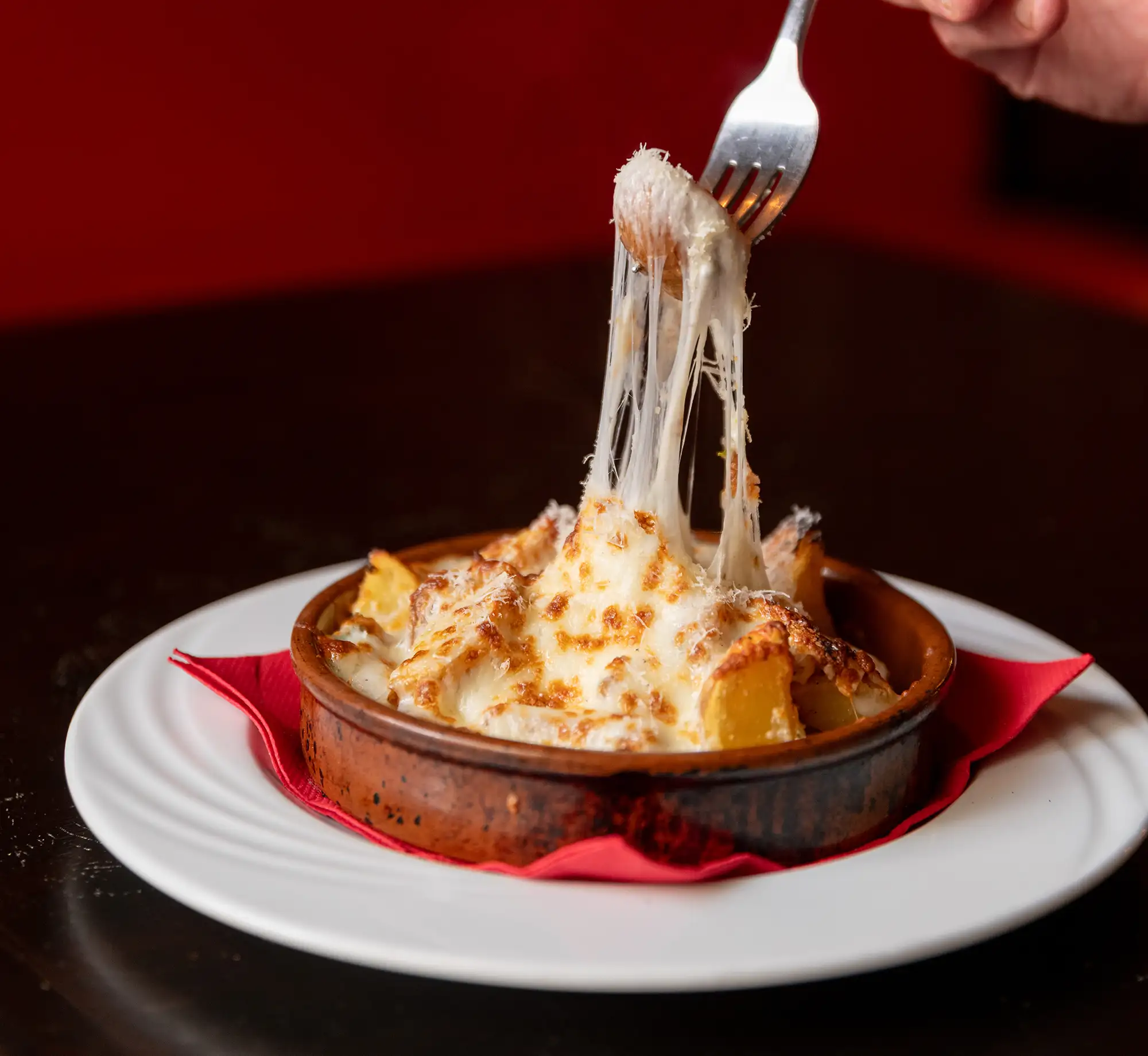 Cassolette de pommes de terre gratinées